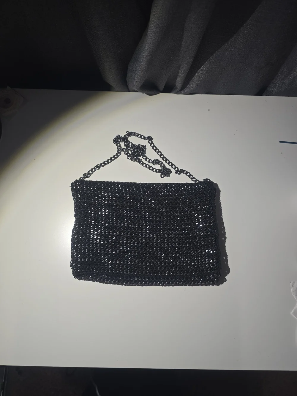 Black Chain Crossbody Bag